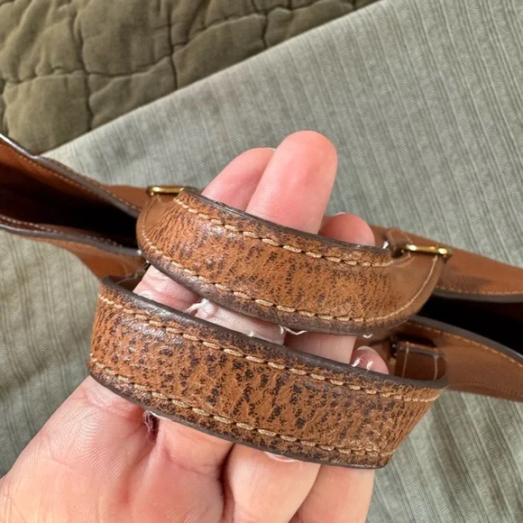 Fossil Rich Brown Leather Tote - Picture 8 of 11